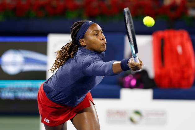 Coco Gauff, Dubai Duty Free Tennis Championships, Dubai, U.A.E. Tennis - Dubai Tennis Championships 2024 - WTA, Tennis Damen - Dubai Duty Free Tennis Stadium - Dubai - - United Arab Emirates - 20 February 2024. Copyright: xJuergenxHasenkopfx