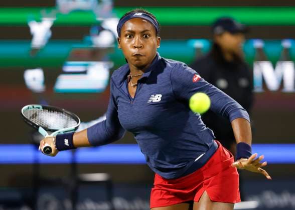 Coco Gauff, Dubai Duty Free Tennis Championships, Dubai, U.A.E. Tennis - Dubai Tennis Championships 2024 - WTA, Tennis Damen - Dubai Duty Free Tennis Stadium - Dubai - - United Arab Emirates - 20 February 2024. Copyright: xJuergenxHasenkopfx