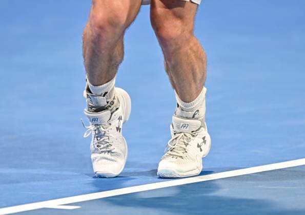 ATP, Tennis Herren Qatar Exxonmobil Open Tennis Tournament 2024 Andy Murray from Great Britain is playing against Alexandre Muller from France in his round of 32 singles match at the ATP Qatar ExxonMobil Open tennis tournament at the Khalifa International Tennis Complex in Doha, Qatar, on February 20, 2024. DOHA Qatar  Copyright: xNoushadxThekkayilx originalFilename:varittyakkal-atpqatar240220_npneH.jpg