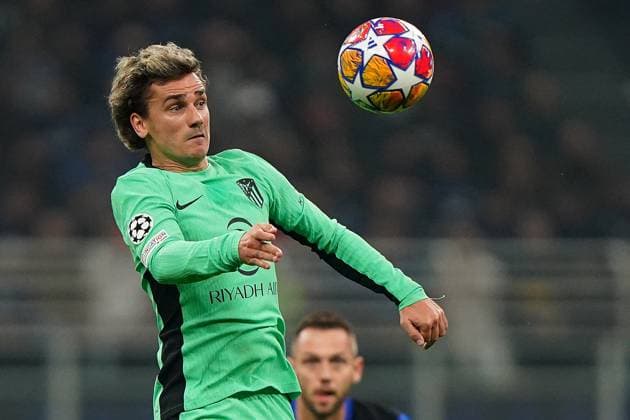 Foto Spada LaPresse 20 febbraio 2024 - Milano , Italia - calcio - Fc Inter Vs Atletico Madrid - Champions League 2023 2024 - Stadio San Siro Nella foto: griezmann February 20 , 2024 Milan , Italy - sport, calcio - Fc Inter Vs Atletico Madrid - Champions League 2023 2024 - San Siro Stadium . In the pic : griezmann  Copyright: xSpada LaPressex