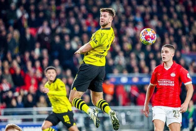 EINDHOVEN, 20-02-2024, Philips Stadium, UEFA Champions League season 2023 24, match between PSV and Borussia Dortmund, Borussia Dortmund player Niclas Fullkrug PSV - Borussia Dortmund  x24344484x Copyright: