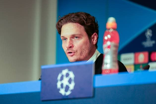 20.02.2024, Fussball, Saison 2023 2024, UEFA Champions League, Achtelfinale, Runde 1, PSV Eindhoven - Borussia Dortmund, Pressekonferenz mit Trainer Edin Terzic (Borussia Dortmund), Eindhoven Philips Stadion Nordbrabant Niederlande xRHR-FOTO DEx Copyright: DennisxEwert RHR-FOTOx RHR-FOTO DE