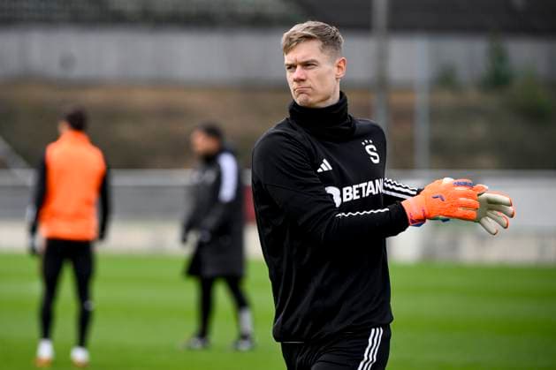 Peter Vindahl attends AC Sparta Prague training session before the Europa League 2nd round return leg match AC Sparta Prague vs Galatasaray Istanbul, Prague, February 21, 2024. (CTKxPhoto OndrejxDeml) CTKPhotoP2024022103249  CTKPhotoP2024022103249