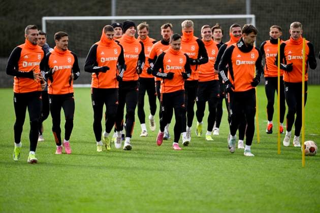 AC Sparta Prague training session before the Europa League 2nd round return leg match AC Sparta Prague vs Galatasaray Istanbul, Prague, February 21, 2024. (CTKxPhoto OndrejxDeml) CTKPhotoP2024022103254  CTKPhotoP2024022103254