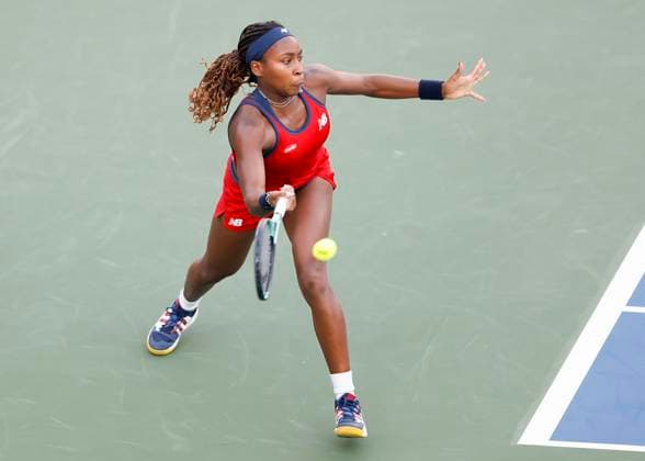 Coco Gauff, Dubai Duty Free Tennis Championships, Dubai, U.A.E. Tennis - Dubai Tennis Championships 2024 - WTA, Tennis Damen - Dubai Duty Free Tennis Stadium - Dubai - - United Arab Emirates - 21 February 2024. Copyright: xJuergenxHasenkopfx