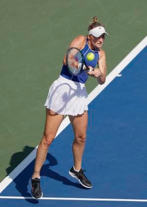 Marketa Vondrousova, Dubai Duty Free Tennis Championships, Dubai, U.A.E. Tennis - Dubai Tennis Championships 2024 - WTA, Tennis Damen - Dubai Duty Free Tennis Stadium - Dubai - - United Arab Emirates - 22 February 2024. Copyright: xJuergenxHasenkopfx