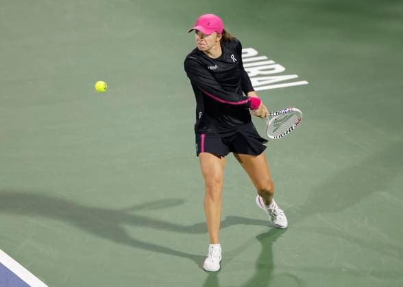 Iga Swiatek, Dubai Duty Free Tennis Championships, Dubai, U.A.E. Tennis - Dubai Tennis Championships 2024 - WTA, Tennis Damen - Dubai Duty Free Tennis Stadium - Dubai - - United Arab Emirates - 22 February 2024. Copyright: xJuergenxHasenkopfx