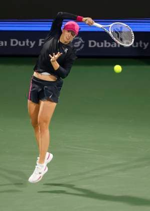 Iga Swiatek, Dubai Duty Free Tennis Championships, Dubai, U.A.E. Tennis - Dubai Tennis Championships 2024 - WTA, Tennis Damen - Dubai Duty Free Tennis Stadium - Dubai - - United Arab Emirates - 22 February 2024. Copyright: xJuergenxHasenkopfx