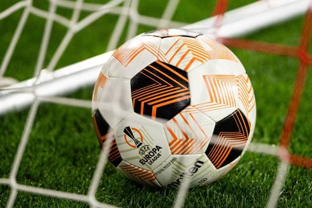UEFA Europa League: SC Freiburg - RC Lens; 22.02.20224 Spielball der UEFA Europa League, Match Ball UEFA Europa League: SC Freiburg - RC Lens; Europa-Park-Stadion, Freiburg; 22.02.20224 Copyright: xBEAUTIFULxSPORTS Buriakovx