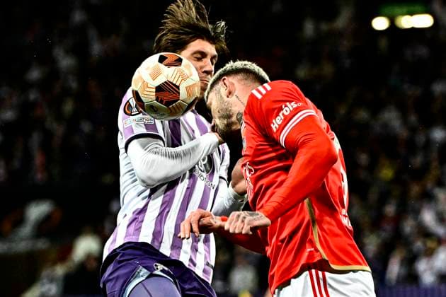 Morato (ben) FOOTBALL : Toulouse vs Benfica - 16eme de Finale Match Retour Europa League - Toulouse - 22 02 2024 ThierryBreton Panoramic 