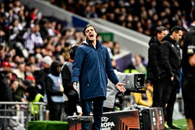 Carles Martinez Novell (tfc) FOOTBALL : Toulouse vs Benfica - 16eme de Finale Match Retour Europa League - Toulouse - 22 02 2024 ThierryBreton Panoramic 