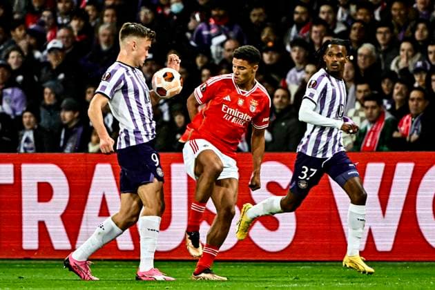 T. Dallinga (tfc) FOOTBALL : Toulouse vs Benfica - 16eme de Finale Match Retour Europa League - Toulouse - 22 02 2024 ThierryBreton Panoramic 