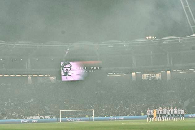 Hommage a Artur Jorge FOOTBALL : Toulouse vs Benfica - 16eme de Finale Match Retour Europa League - Toulouse - 22 02 2024 ThierryBreton Panoramic 