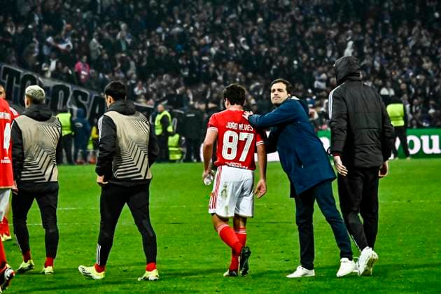 D. Neres (ben) FOOTBALL : Toulouse vs Benfica - 16eme de Finale Match Retour Europa League - Toulouse - 22 02 2024 ThierryBreton Panoramic 