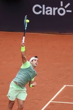 21st February 2024: Jockey Club, Brasileiro, Brazil: Rio Open Tennis tournament: Jaume Munar (ESP) against Thiago Seyboth Wild (BRA)  ActionPlus12611150 DanielxCasteloxBranco