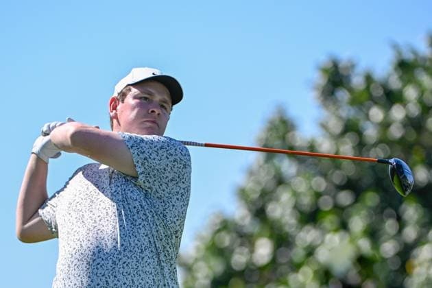 VALLARTA, - FEBRUARY 22: Robert McIntyre (SCO) watches his tee shot on 6 during Rd1 of the Mexico Open at Vidanta on February 22, 2024 in Puerto Vallarta, Mexico. (Photo by Ken Murray Icon Sportswire) GOLF: FEB 22 PGA, Golf Herren Mexico Open at Vidanta EDITORIAL USE ONLY Icon2402220161