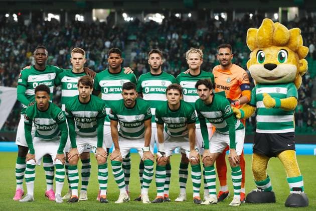 Sporting CP team group, Mannschaftsbild, Totale line-up (SportingCP), FEBRUARY 22, 2024 - Football Soccer : UEFA Europa League Play-off 2nd leg match between Sporting Clube de Portugal 1-1 BSC Young Boys at the Estadio Jose Alvalade in Lisbon, Portugal. Noxthirdxpartyxsales  (244883050)