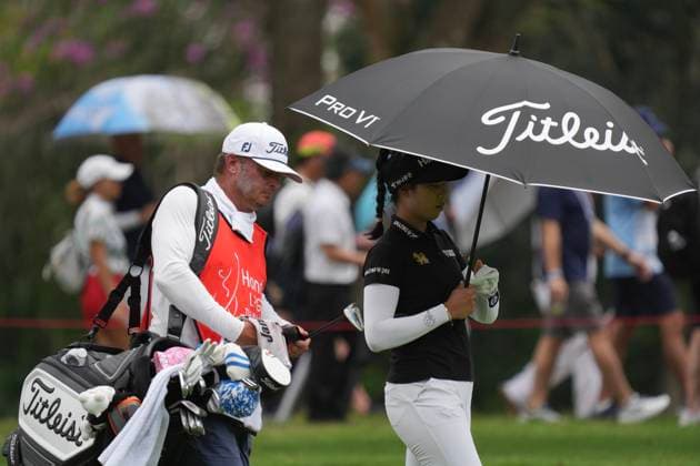 Honda LPGA, Golf Damen Thailand 2024 Round 2 Patty Tavatanakit of Thailand and her caddy are looking on during the second round of the Honda LPGA Thailand 2024 at Siam Country Club Old Course in Chonburi, Thailand, on February 23, 2024. Chonburi Thailand  Copyright: xVachiraxVachirax originalFilename:kalong-notitle240223_np0yd.jpg