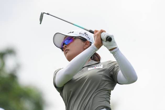 Honda LPGA, Golf Damen Thailand 2024 Round 2 Jin Young Ko from South Korea is playing her tee shot during the second round of the Honda LPGA Thailand 2024 at Siam Country Club Old Course in Chonburi, Thailand, on February 23, 2024. Chonburi Thailand  Copyright: xVachiraxVachirax originalFilename:kalong-notitle240223_npc9c.jpg