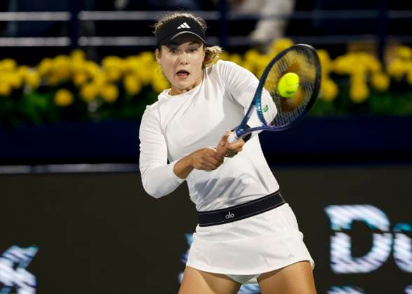 Anna Kalinskaya, Dubai Duty Free Tennis Championships, Dubai, U.A.E. Tennis - Dubai Tennis Championships 2024 - WTA, Tennis Damen - Dubai Duty Free Tennis Stadium - Dubai - - United Arab Emirates - 23 February 2024. Copyright: xJuergenxHasenkopfx