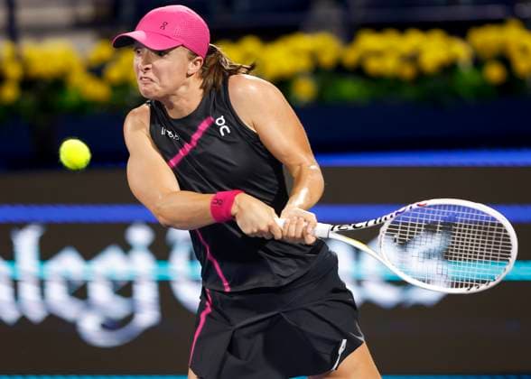 Iga Swiatek, Dubai Duty Free Tennis Championships, Dubai, U.A.E. Tennis - Dubai Tennis Championships 2024 - WTA, Tennis Damen - Dubai Duty Free Tennis Stadium - Dubai - - United Arab Emirates - 23 February 2024. Copyright: xJuergenxHasenkopfx