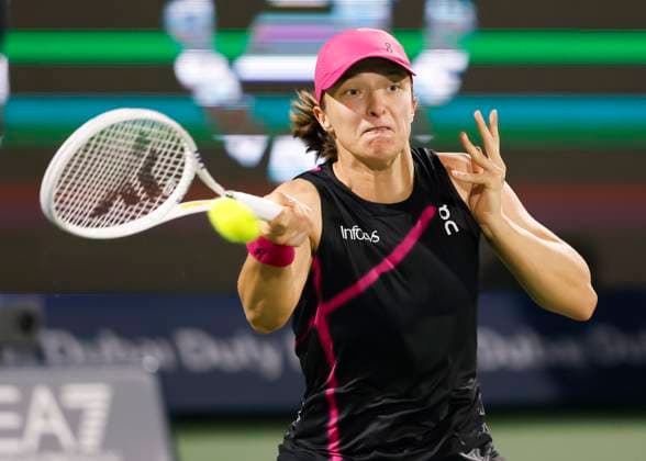 Iga Swiatek, Dubai Duty Free Tennis Championships, Dubai, U.A.E. Tennis - Dubai Tennis Championships 2024 - WTA, Tennis Damen - Dubai Duty Free Tennis Stadium - Dubai - - United Arab Emirates - 23 February 2024. Copyright: xJuergenxHasenkopfx