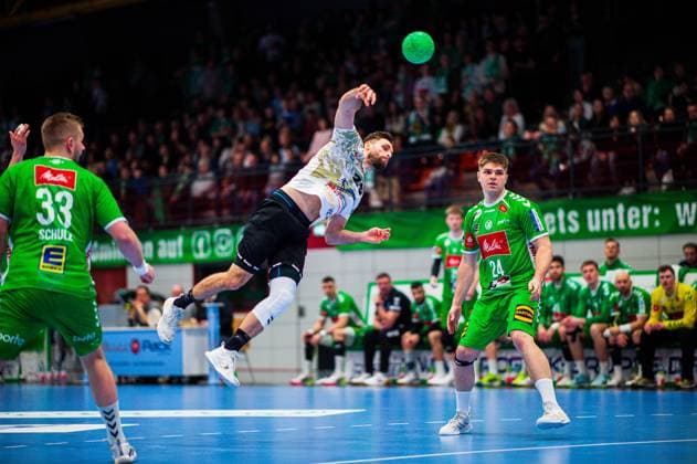 23.02.2024 - Handball, 2023 2024, 2. Bundesliga, 22. Spieltag, GWD Minden - HC Elbflorenz Dresden: (M) Sebastian Greß (Elbflorenz)