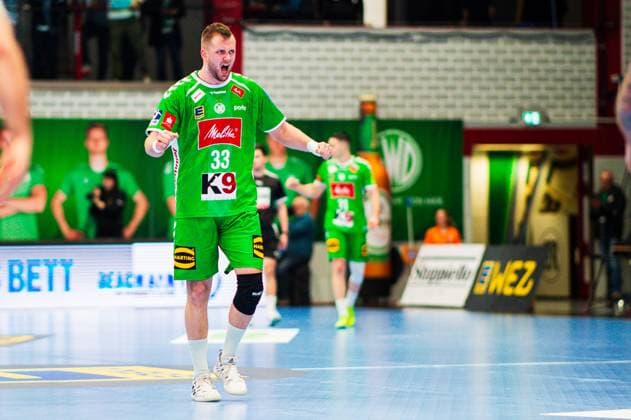 23.02.2024 - Handball, 2023 2024, 2. Bundesliga, 22. Spieltag, GWD Minden - HC Elbflorenz Dresden: Michael Schulz (Minden)