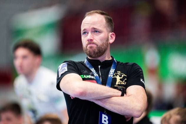 23.02.2024 - Handball, 2023 2024, 2. Bundesliga, 22. Spieltag, GWD Minden - HC Elbflorenz Dresden: Andre Haber (Trainer - Elbflorenz)