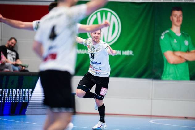 23.02.2024 - Handball, 2023 2024, 2. Bundesliga, 22. Spieltag, GWD Minden - HC Elbflorenz Dresden: Julius Dierberg (Elbflorenz)