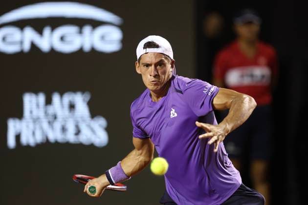 Jockey Club Brasileiro Sebastian Baez (ARG) faces Thiago Monteiro (BRA), during the quarterfinals of the Rio Open 2024, at the Jockey Club Brasileiro, this Friday 23. 30761 (Daniel Castelo Branco SPP) Copyright: xDanielxCasteloxBrancox xSPPx spp-en-DaCaBr-DANI3236