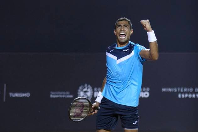 Jockey Club Brasileiro Thiago Monteiro (BRA) faces Sebastian Baez (ARG), during the quarterfinals of the Rio Open 2024, at the Jockey Club Brasileiro, this Friday 23. 30761 (Daniel Castelo Branco SPP) Copyright: xDanielxCasteloxBrancox xSPPx spp-en-DaCaBr-DANL0229