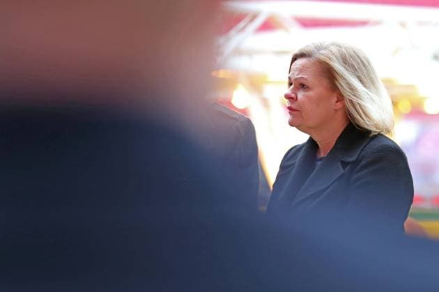 Planungsstand UEFA EURO, EM, Europameisterschaft,Fussball 2024 Bundesinnenministerin Nancy Faeser in Leipzig, 23.02.2023 Nancy Faeser (Bundesministerin des Innern und für Heimat Bundesinnenministerin). Austausch zum Planungsstand UEFA EURO 2024 - im Stadion Leipzig, 23.02.2024. Copyright: xBEAUTIFULxSPORTS JanxKaeferx