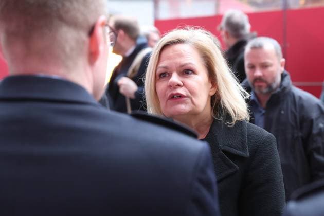 Planungsstand UEFA EURO, EM, Europameisterschaft,Fussball 2024 Bundesinnenministerin Nancy Faeser in Leipzig, 23.02.2023 Nancy Faeser (Bundesministerin des Innern und für Heimat Bundesinnenministerin). Austausch zum Planungsstand UEFA EURO 2024 - im Stadion Leipzig, 23.02.2024. Copyright: xBEAUTIFULxSPORTS JanxKaeferx