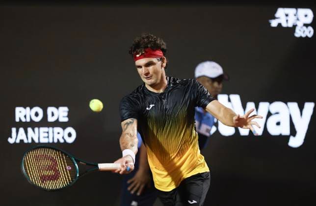 Jockey Club Brasileiro Thiago Seyboth Wild (BRA) faces Cameron Norrie (GBR), during the quarterfinals of the Rio Open 2024, at the Jockey Club Brasileiro, this Friday 23. 30761 (Daniel Castelo Branco SPP) Copyright: xDanielxCasteloxBrancox xSPPx spp-en-DaCaBr-DANI3736
