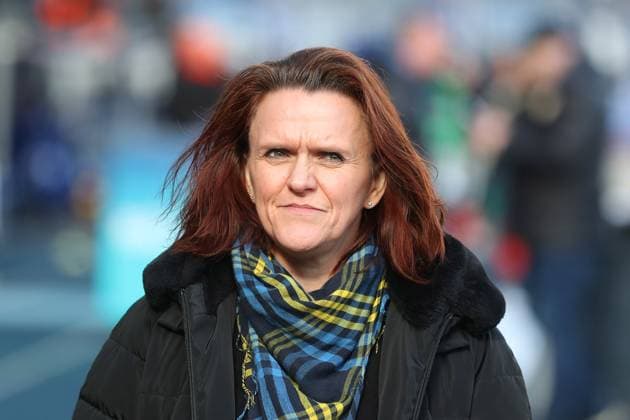 Braunschweig vs.Berlin, 2. BL Braunschweig, 24.02.2024, FUßBALL - Eintracht Braunschweig vs. Hertha BSC Berlin, 2. BL, Saison 2023 24. Eintracht Braunschweig Präsidentin Nicole Kumpis Braunschweig