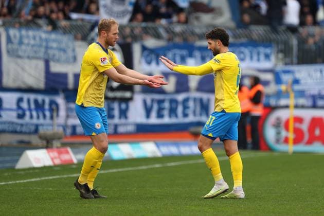 Braunschweig vs.Berlin, 2. BL Braunschweig, 24.02.2024, FUßBALL - Eintracht Braunschweig vs. Hertha BSC Berlin, 2. BL, Saison 2023 24. Braunschweig