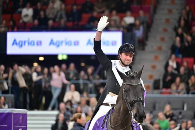 Bilder des Jahres 2024, Sport 02 Feburar Sport Themen der Woche KW08 GÖTEBORG, SVERIGE 20240224 Domien Michiels, Belgien, pa hästen Intermezzo van het Meerdaalhof vann dressyren Grand Prix Kür vid Gothenburg Horse Show pa lördagen. GÖTEBORG SVERIGE x9200x *** GÖTEBORG, SWEDEN 20240224 Domien Michiels, Belgium, on the horse Intermezzo van het Meerdaalhof won the dressage Grand Prix Freestyle at the Gothenburg Horse Show on Saturday GÖTEBORG SWEDEN x9200x  Copyright: xBjörnxLarssonxRosvall TT TTx GOTHENBURG HORSE SHOW 2024