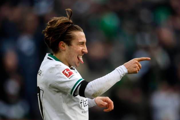 Moenchengladbach, Deutschland, Germany 1. Fussball Bundesliga, 23.Spieltag, Borussia Moenchengladbach : VFL Bochum 5:2 24. 02. 2024 im Borussia Park in Moenchengladbach Ätsch ¦ Rocco REITZ (MG) freut sich über seinen Treffer zum 3:0 Photo: Norbert Schmidt, Duesseldorf