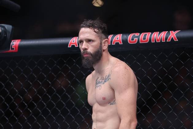 February 24, 2024, Mexico City, Distrito Federal, Mexico: Erik Silva and Muhammad Naimov fight in the 3-round Featherweight bout at the Arena CDMX for UFC Fight Night - Mexico City on February 24, 2024 in Mexico City, Distrito Federal, Mexico. ( AG Fight) Mexico City Mexico - ZUMAp175 20240224_zsa_p175_256 Copyright: xAlejandroxSalazarx