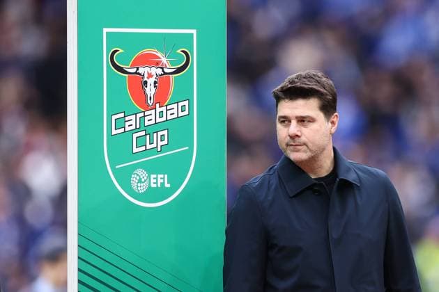 Chelsea v Liverpool 25 February 2024, London - Carabao Cup Final - Chelsea v Liverpool - Chelsea manager Mauricio Pochettino - Photo: Jacques Feeney Offside. London UK Copyright: xJacquesxFeeneyx xOffsidexOffside