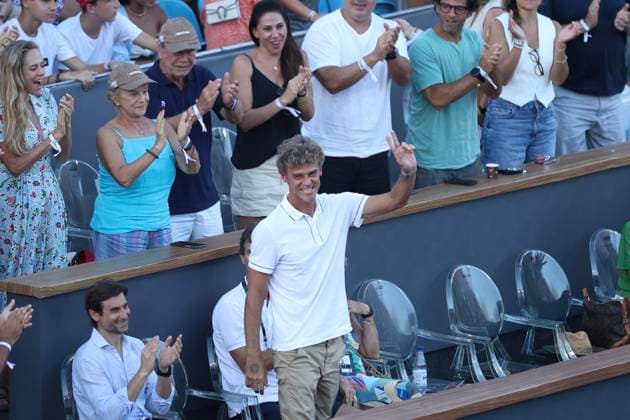 25th February 2024: Jockey Club, Brasileiro, Brazil: Rio Open Tennis tournament, singles final; Ex tennis player Gustavo Kuerten  ActionPlus12612325 DanielxCasteloxBranco Content restricted for UK based newspaper