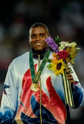 Track and Field Carl Lewis Carl Lewis (USA) win the gold medal in the long jump at the 1996 Olympic Summer Games. Atlanta Centennial Olympic Stadium Georgia United States Copyright: xPaulxJ.xSutton DUOMO PCNx TF0101 107054