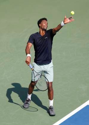 Gael Monfils (FRA), Dubai Duty Free Tennis Championships, Dubai, U.A.E. Tennis - Dubai Tennis Championships 2024 - ATP, Tennis Herren - Dubai Duty Free Tennis Stadium - Dubai - - United Arab Emirates - 27 February 2024. Copyright: xJuergenxHasenkopfx
