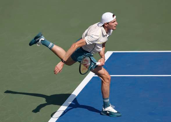Ugo Humbert (FRA), Dubai Duty Free Tennis Championships, Dubai, U.A.E. Tennis - Dubai Tennis Championships 2024 - ATP, Tennis Herren - Dubai Duty Free Tennis Stadium - Dubai - - United Arab Emirates - 27 February 2024. Copyright: xJuergenxHasenkopfx