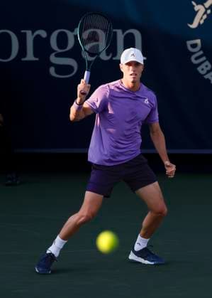 Christopher O™Connell, Dubai Duty Free Tennis Championships, Dubai, U.A.E. Tennis - Dubai Tennis Championships 2024 - ATP, Tennis Herren - Dubai Duty Free Tennis Stadium - Dubai - - United Arab Emirates - 27 February 2024. Copyright: xJuergenxHasenkopfx