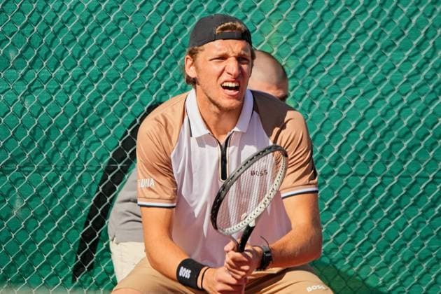 Faro - February 27 2024, 33 FARO FUTURE PORTUGAL 3, ITF World Tennis Tour M25, Prize Money $25,000, hard surface. Jacopo Berrettini (ITA) during Round 1 match between Altug Celikbilek (TUR) and Jacopo Berrettini (ITA) Copyright: xNunoxPiresxVelosox
