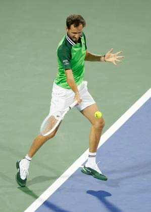 Daniil Medvedev, Dubai Duty Free Tennis Championships, Dubai, U.A.E. Tennis - Dubai Tennis Championships 2024 - ATP, Tennis Herren - Dubai Duty Free Tennis Stadium - Dubai - - United Arab Emirates - 27 February 2024. Copyright: xJuergenxHasenkopfx