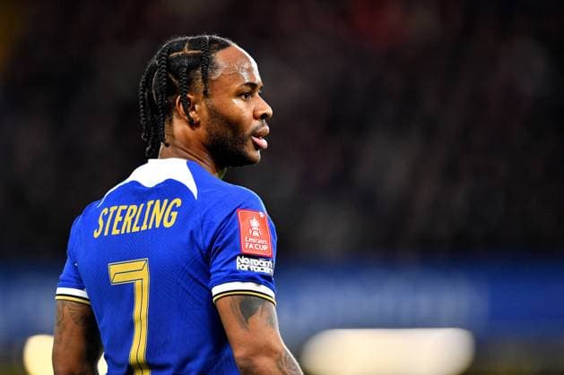 Chelsea FC v Leeds United FC Raheem Sterling of Chelsea during the Chelsea FC v Leeds United FC Emirates FA Cup 5th Round match at Stamford Bridge, London, England, United Kingdom on 28 February 2024 Editorial use only DataCo restrictions apply See www.football-dataco.com Copyright: xIMAGO EveryxSecondxMediax ESM-0923-0022
