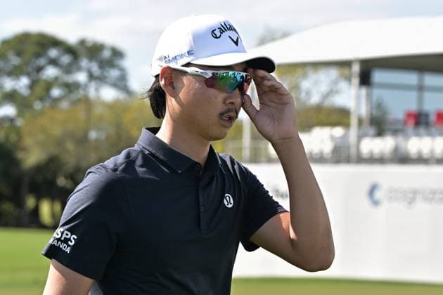 PALM BEACH GARDENS, FL - FEBRUARY 28: Min Woo Lee (AUS) plays in the Pro-AM golf tournament at the Cognizant Classic at PGA, Golf Herren National on February 28, 2024, in Palm Beach Gardens, Florida. (Photo by Michele Eve Sandberg Icon Sportswire) GOLF: FEB 28 PGA Cognizant Classic in The Palm Beaches EDITORIAL USE ONLY Icon2402281009